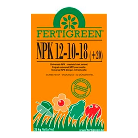 Fertigreen 12-10-18 (+20) Meststof 25KG