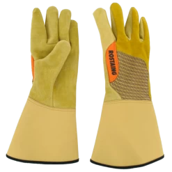 De Wiltfang Rozenhandschoen Leer Met Lang Manchet